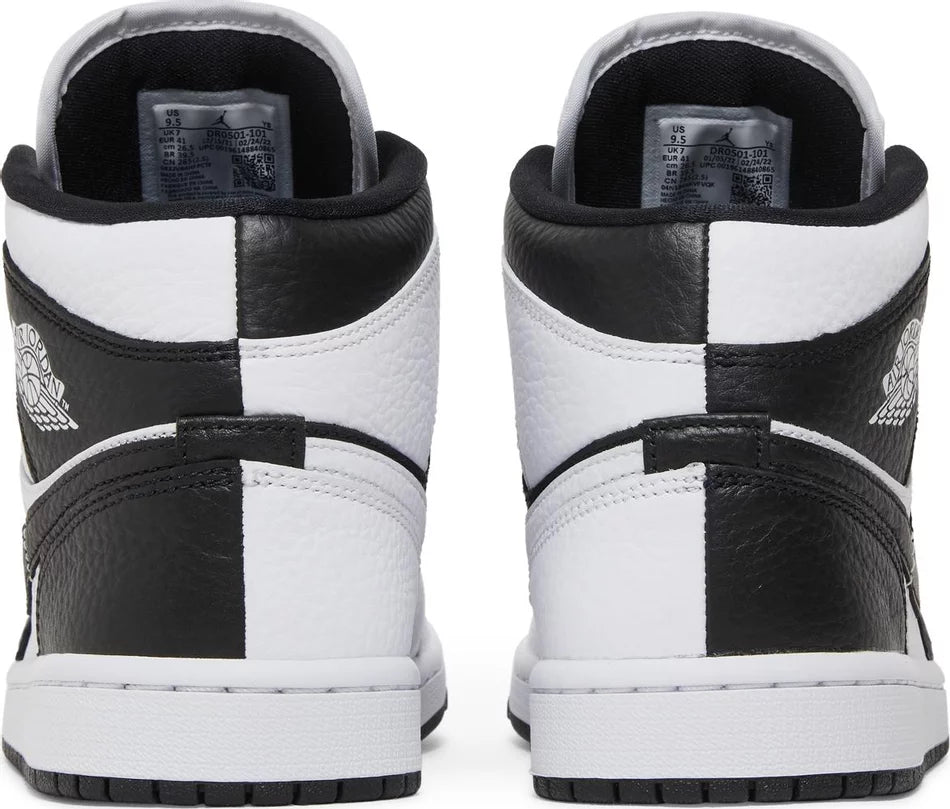 Nike Jordan 1 Mid Split Black White (W)