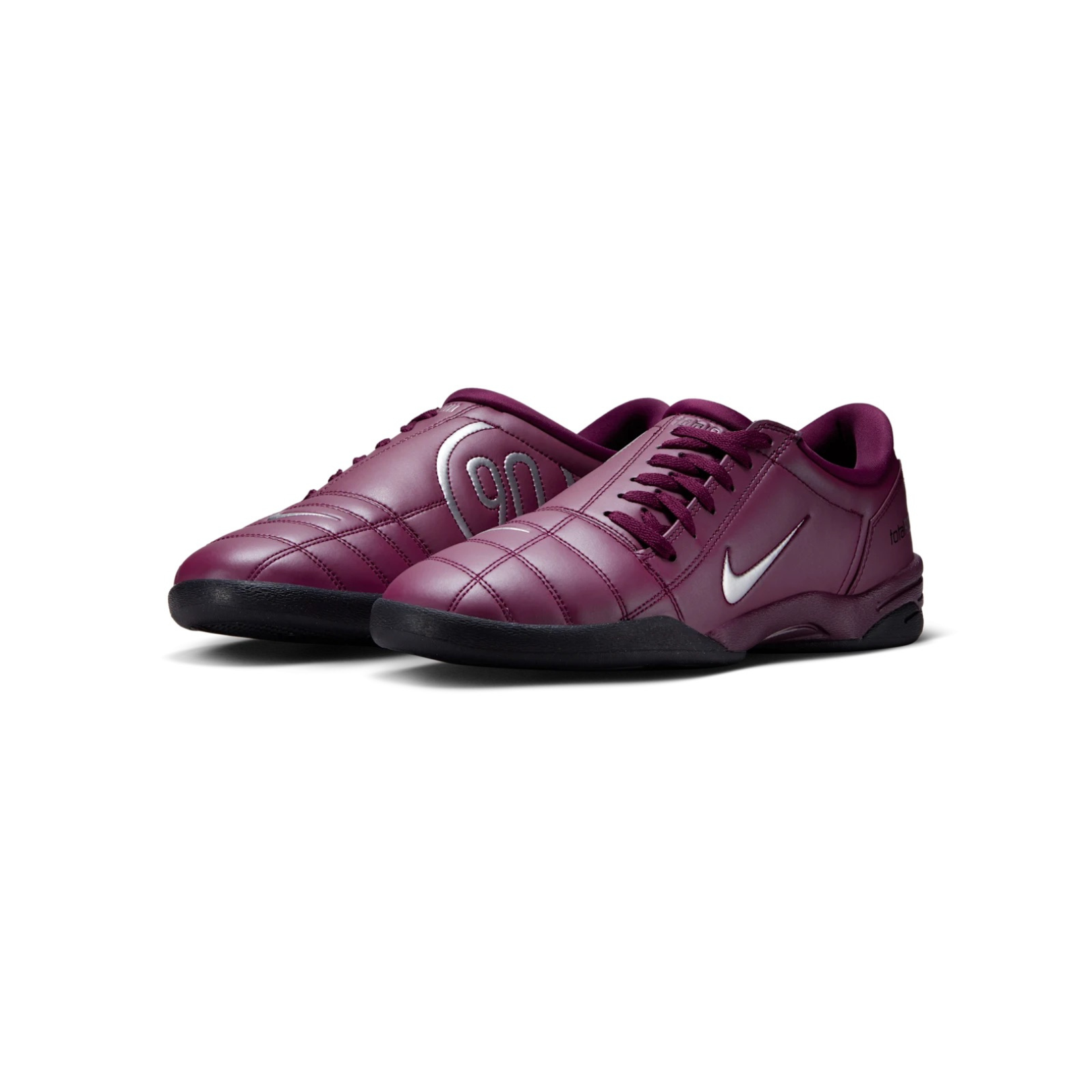 Nike Total 90 Bordeaux and Metallic Silver