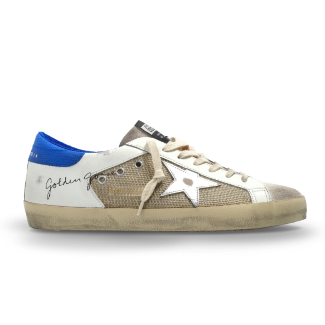 Golden Goose Super-Star Latte White Blue