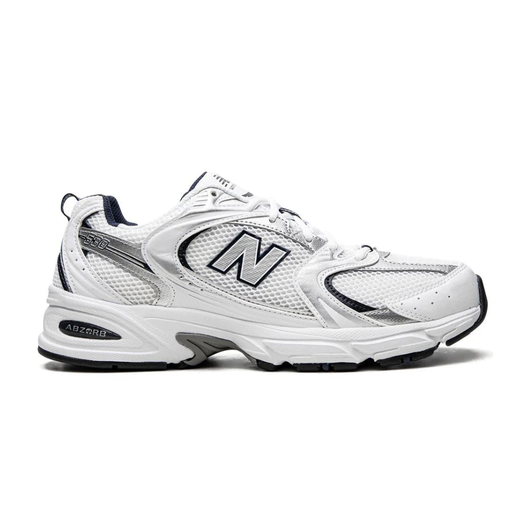 New Balance 530  White Silver Navy