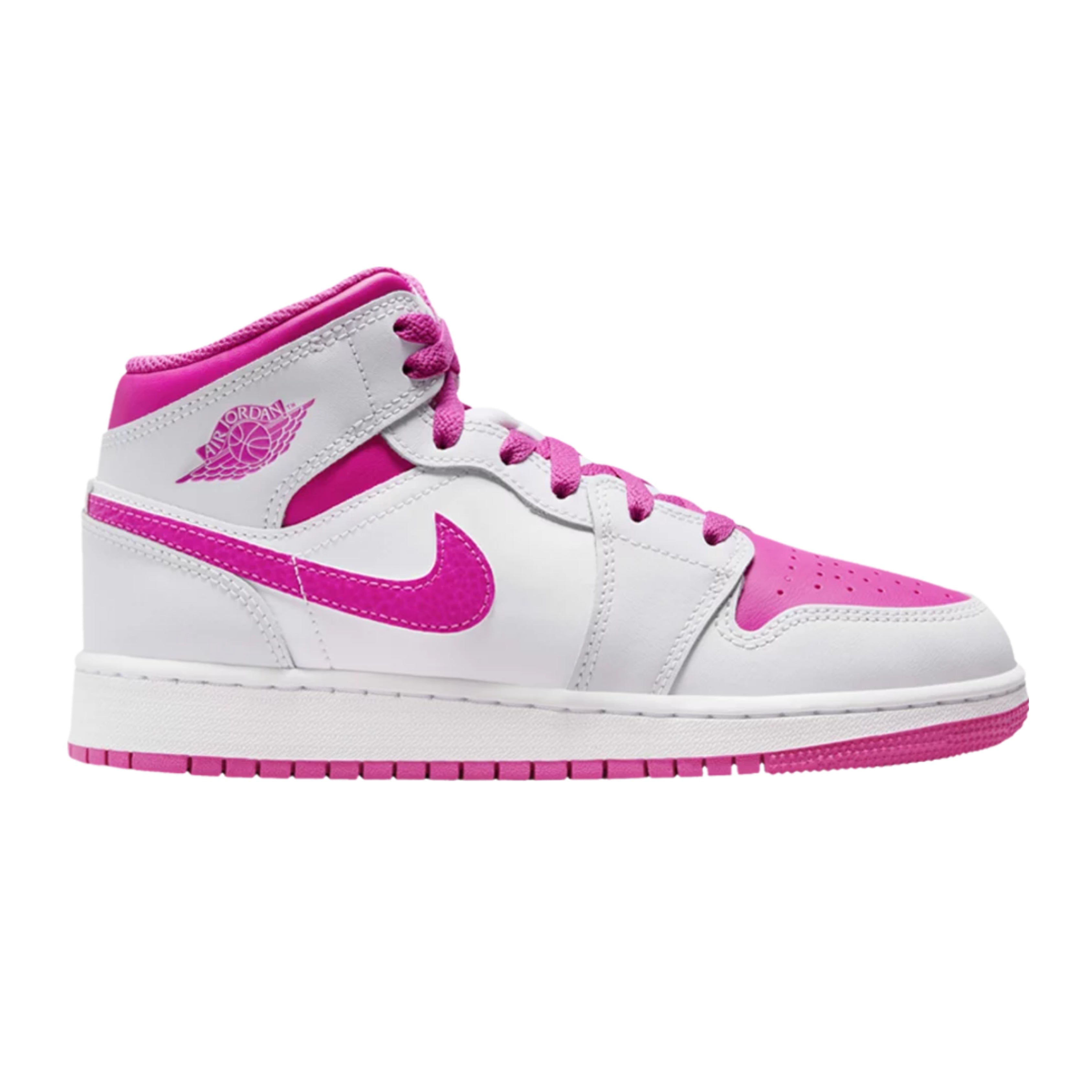 Jordan 1 Mid  Fire Pink (GS)