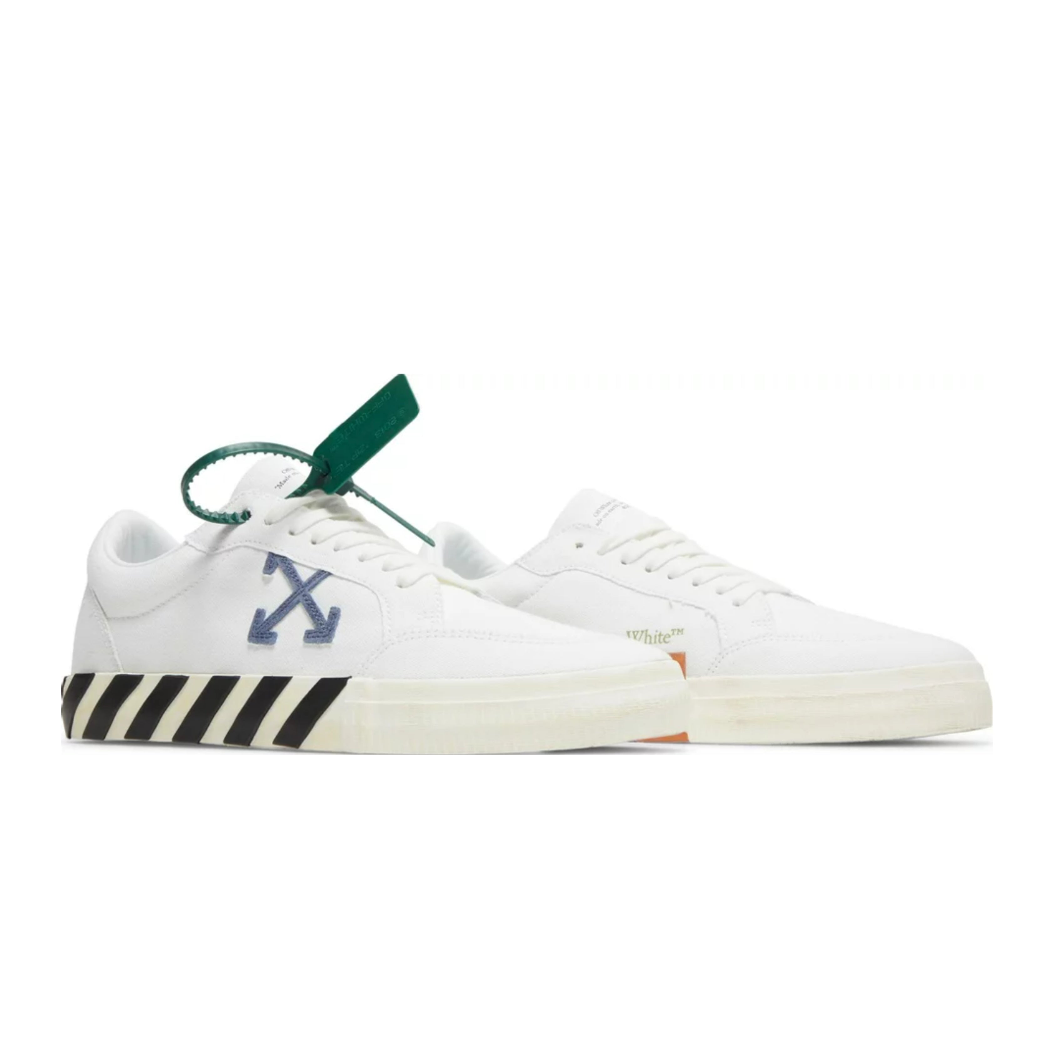 Off-White Vulc Low Cotton White White Blue Grey