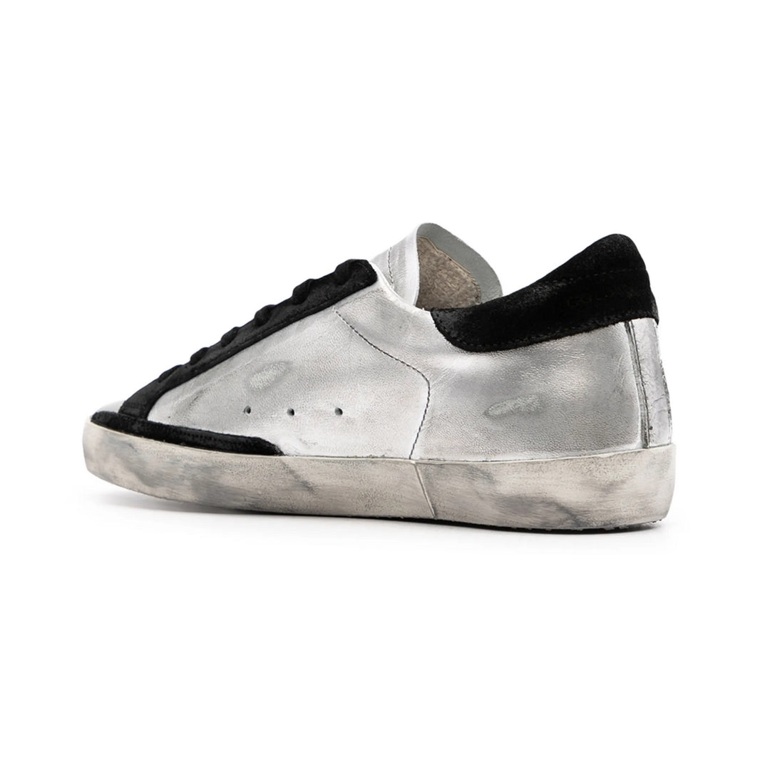 Golden Goose Super-Star Silver Black