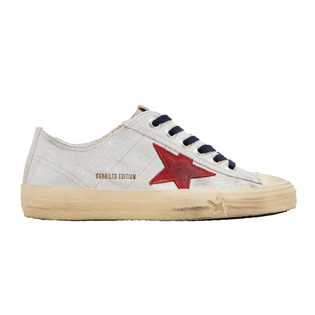 Golden Goose Golden Goose Wmns V-Star LTD 'Silver Metallic Red'