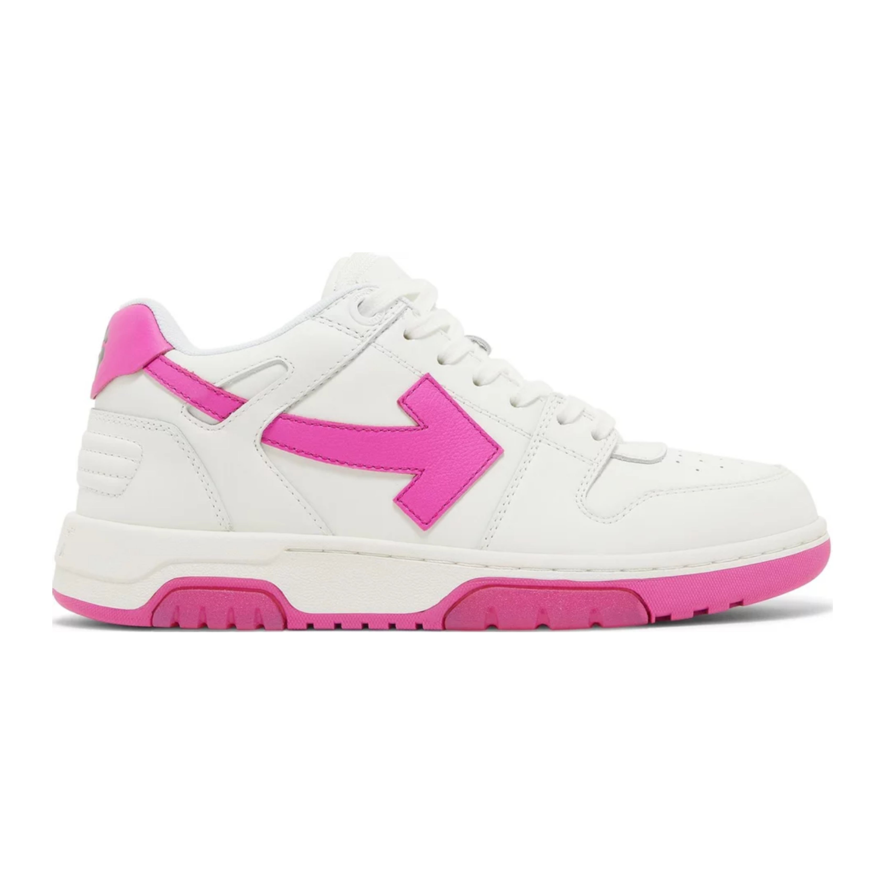 Off-White Out Of Office Calf Leather White Fuchsia (Women's)