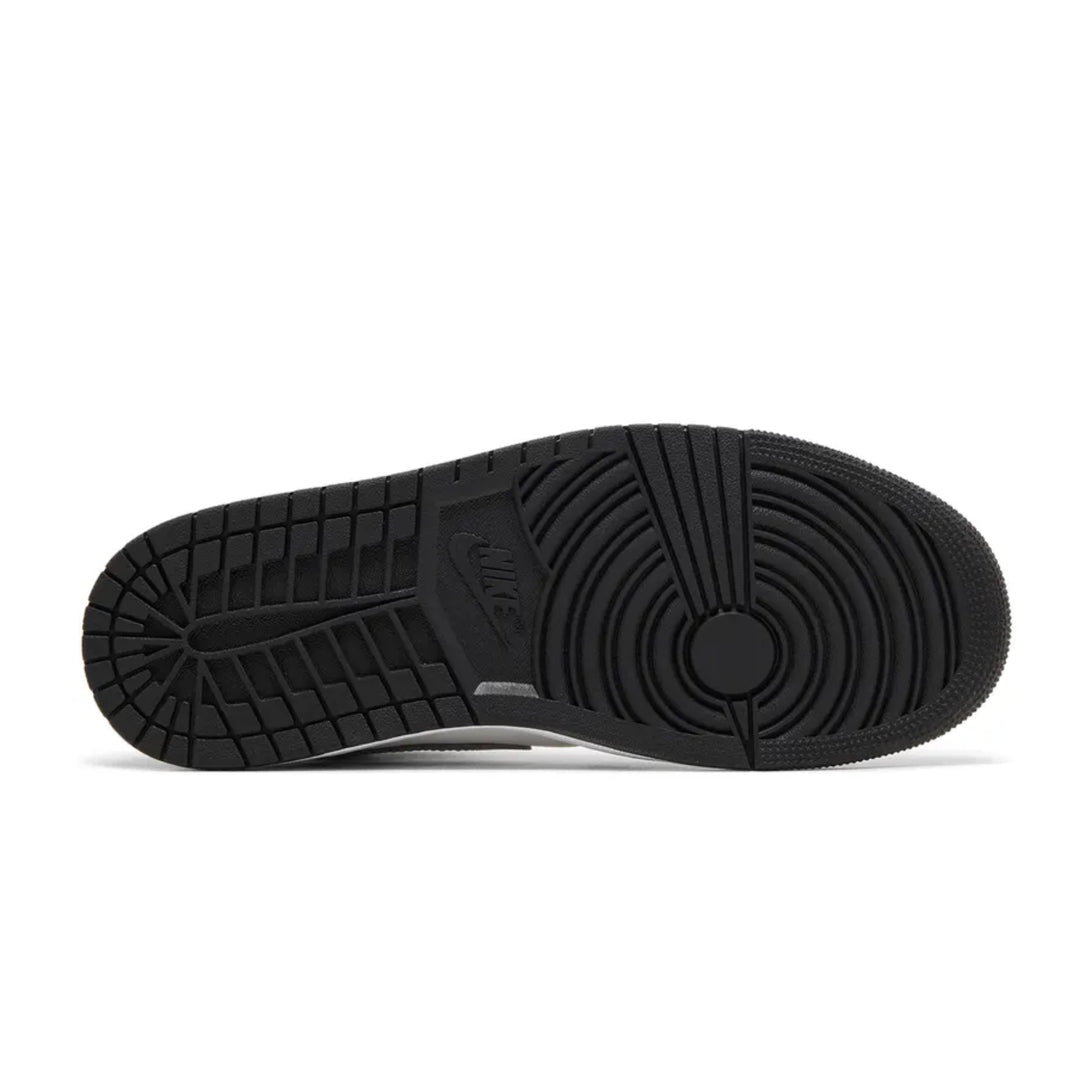 Jordan 1 Mid SE Patent Black White Metallic Silver Metallic Gold