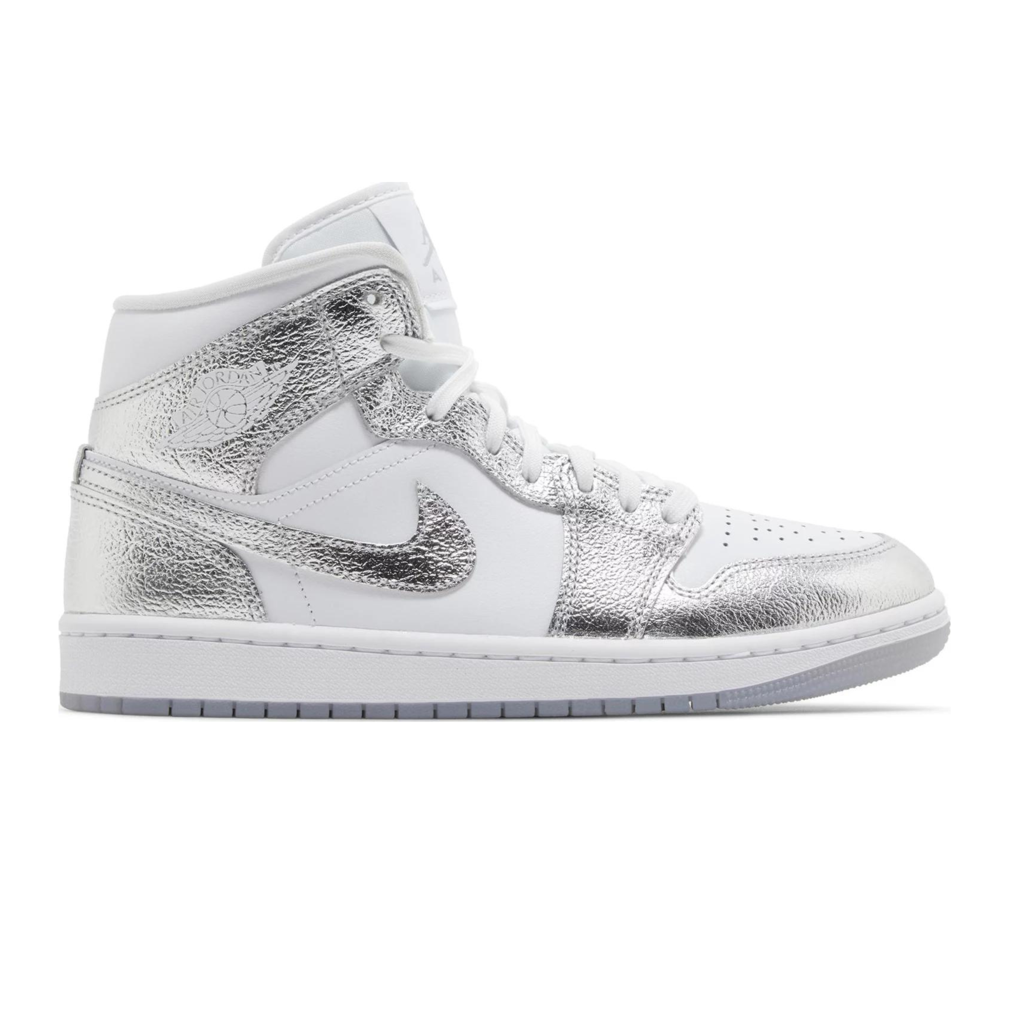 Jordan 1 Mid SE Metallic Silver (Mujer)