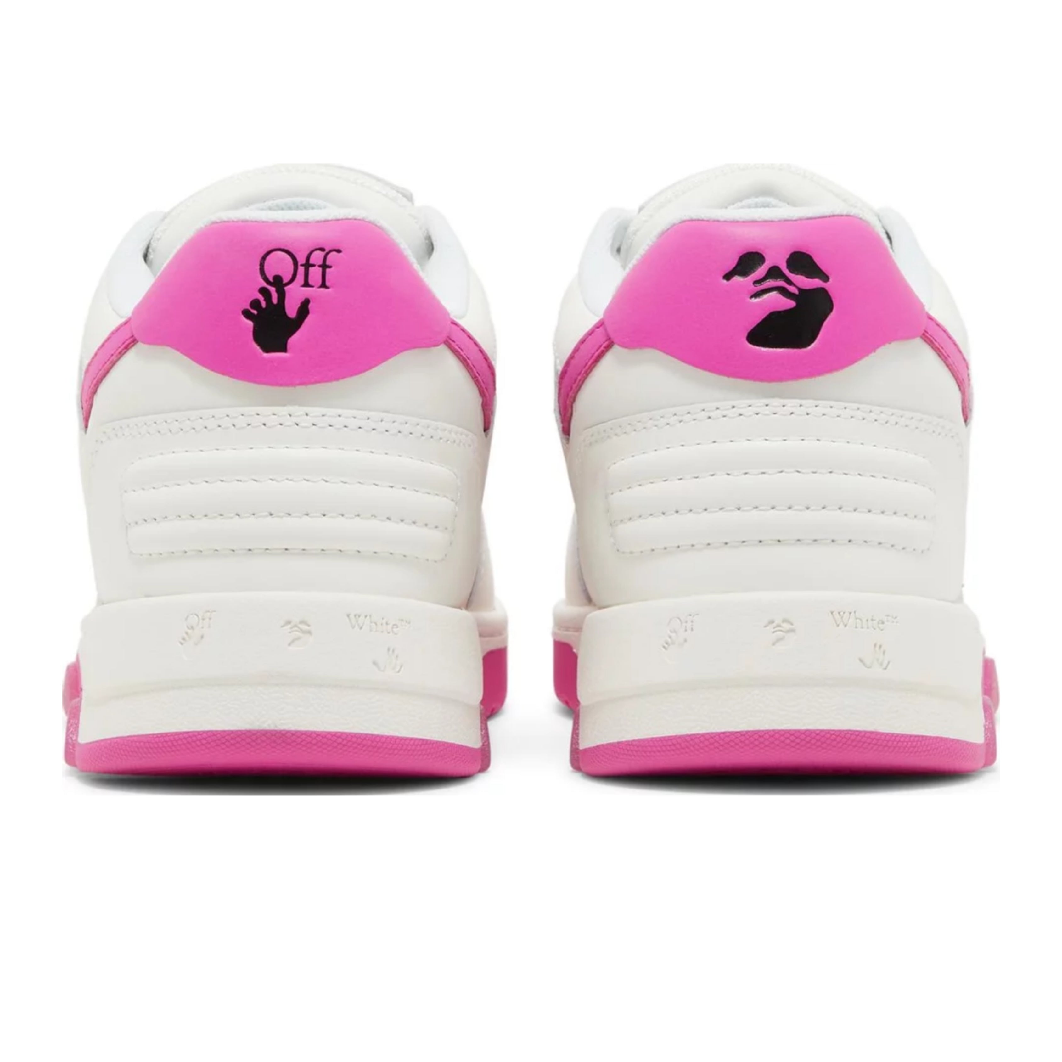 Off-White Out Of Office Calf Leather White Fuchsia (Women's)