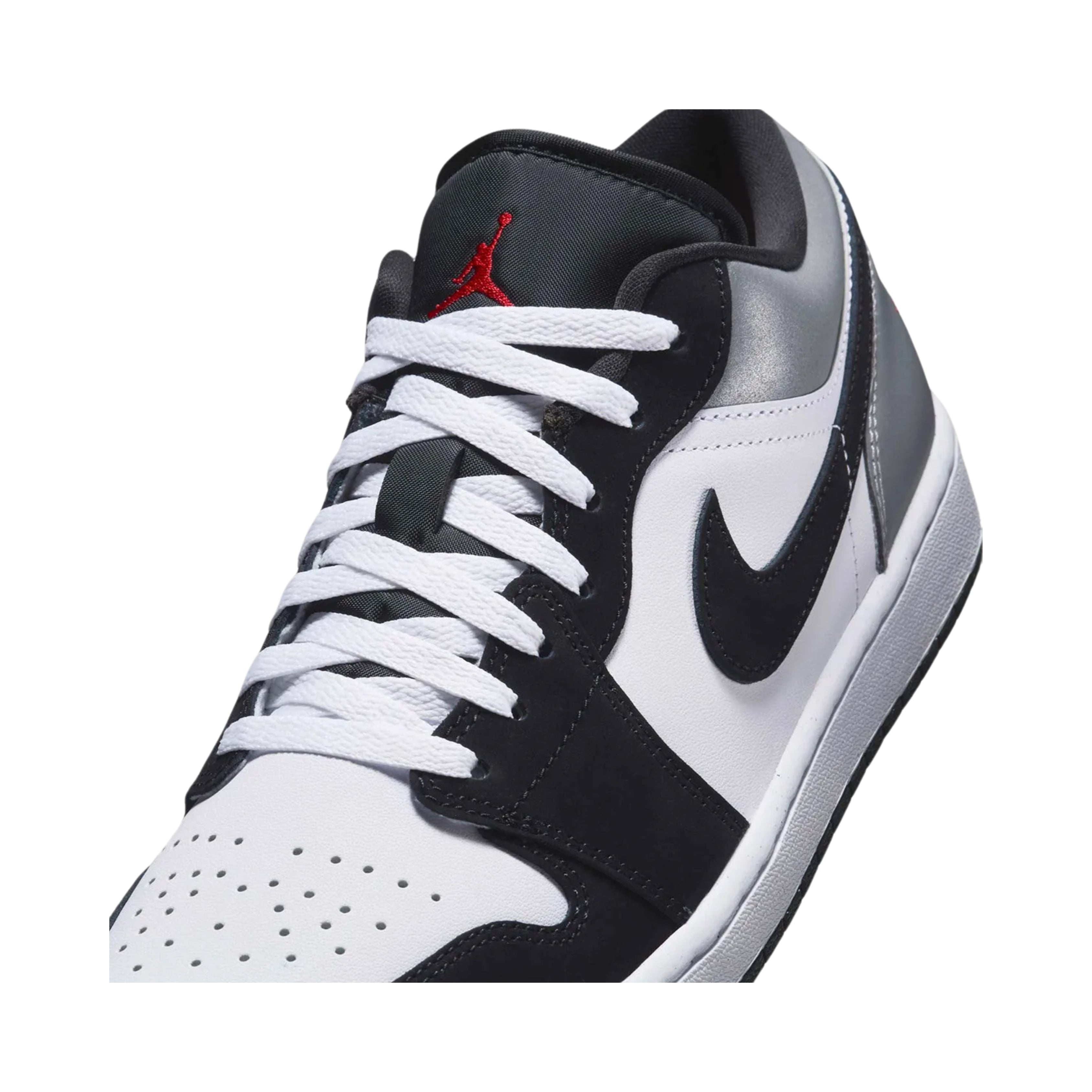 Jordan 1 Low SE White Fire Red Black Matte Silver