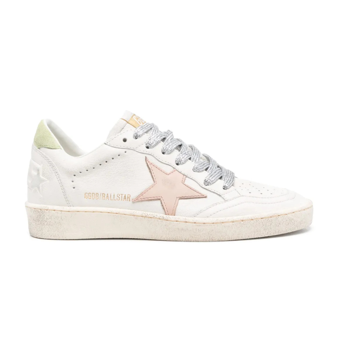 Golden Goose Ball Star Pastel Green Pink