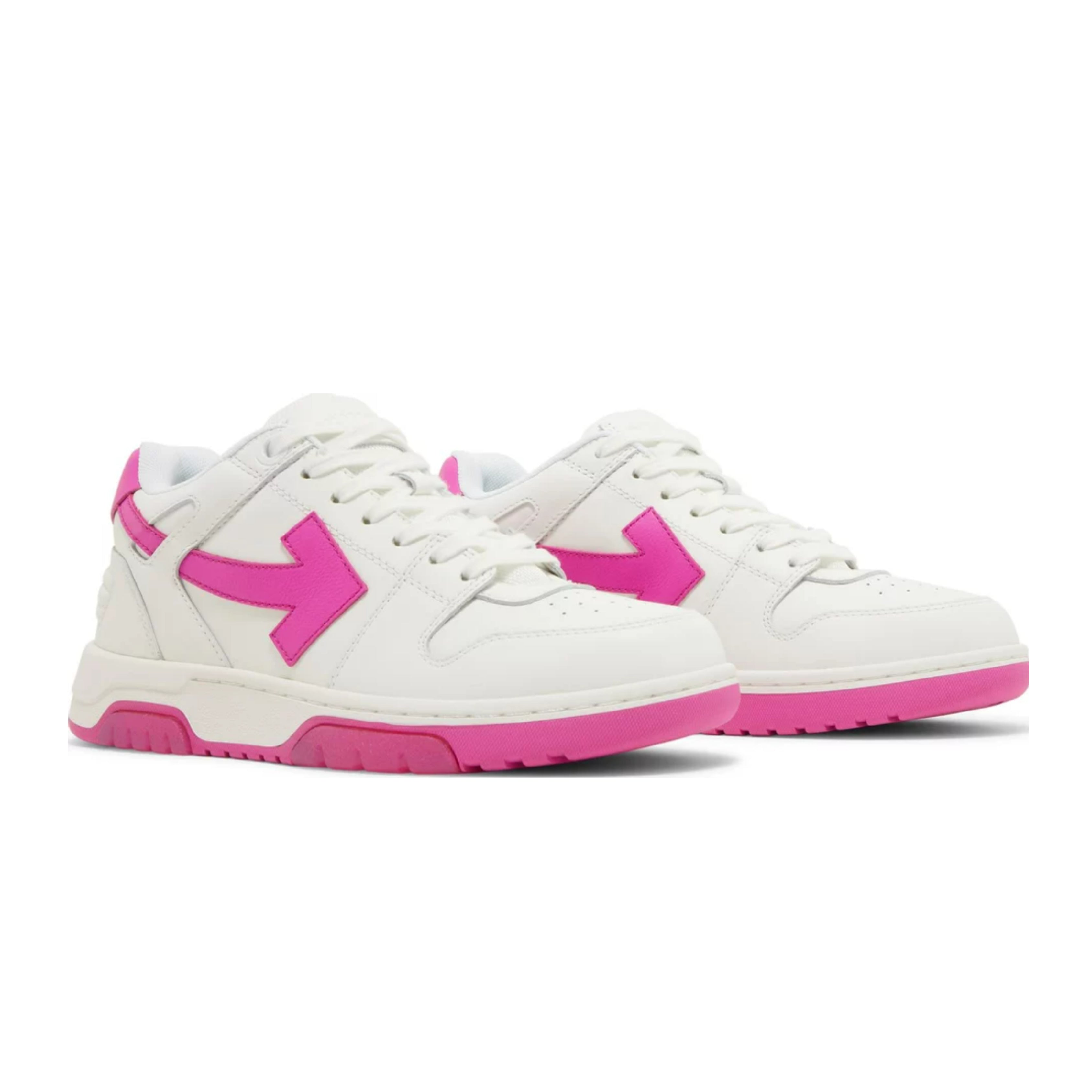 Off-White Out Of Office Calf Leather White Fuchsia (Women's)