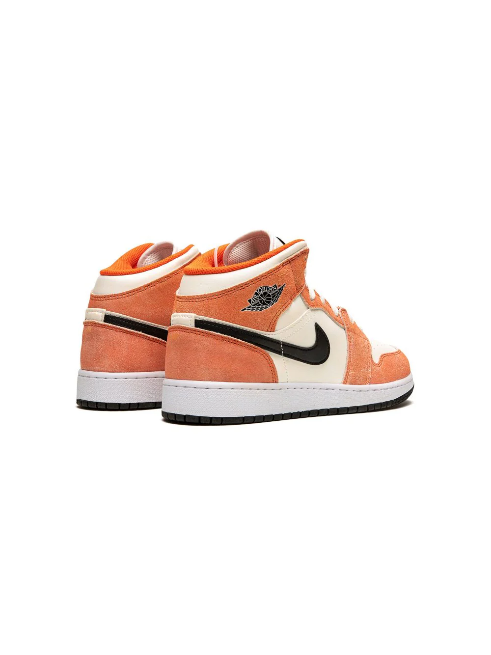 Jordan  1 Mid Orange Suede (GS) TEAM ORANGE/SAIL/WHITE/BLACK