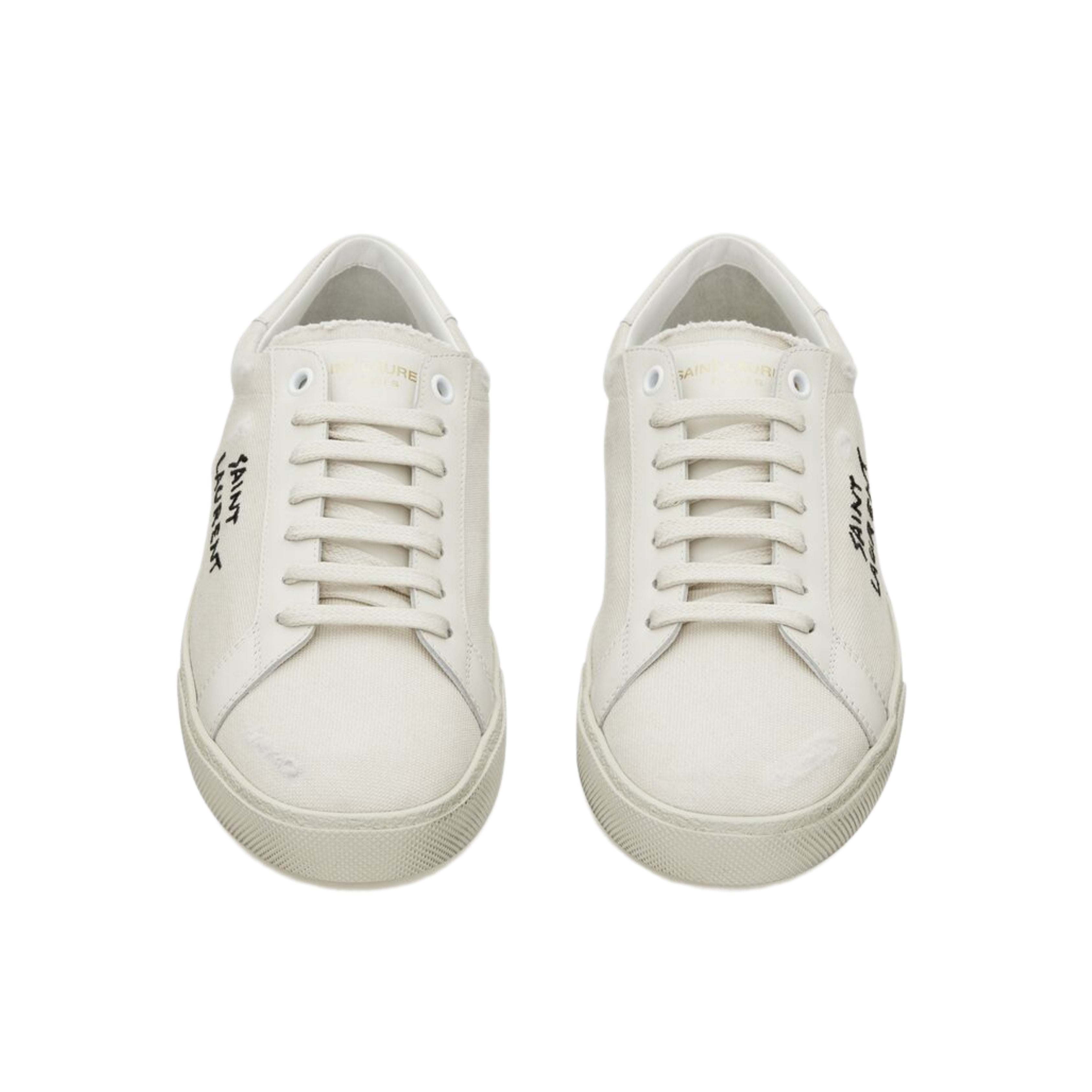 Saint Laurent Court Classic SL/06 Low Distressed Cream (Women's)