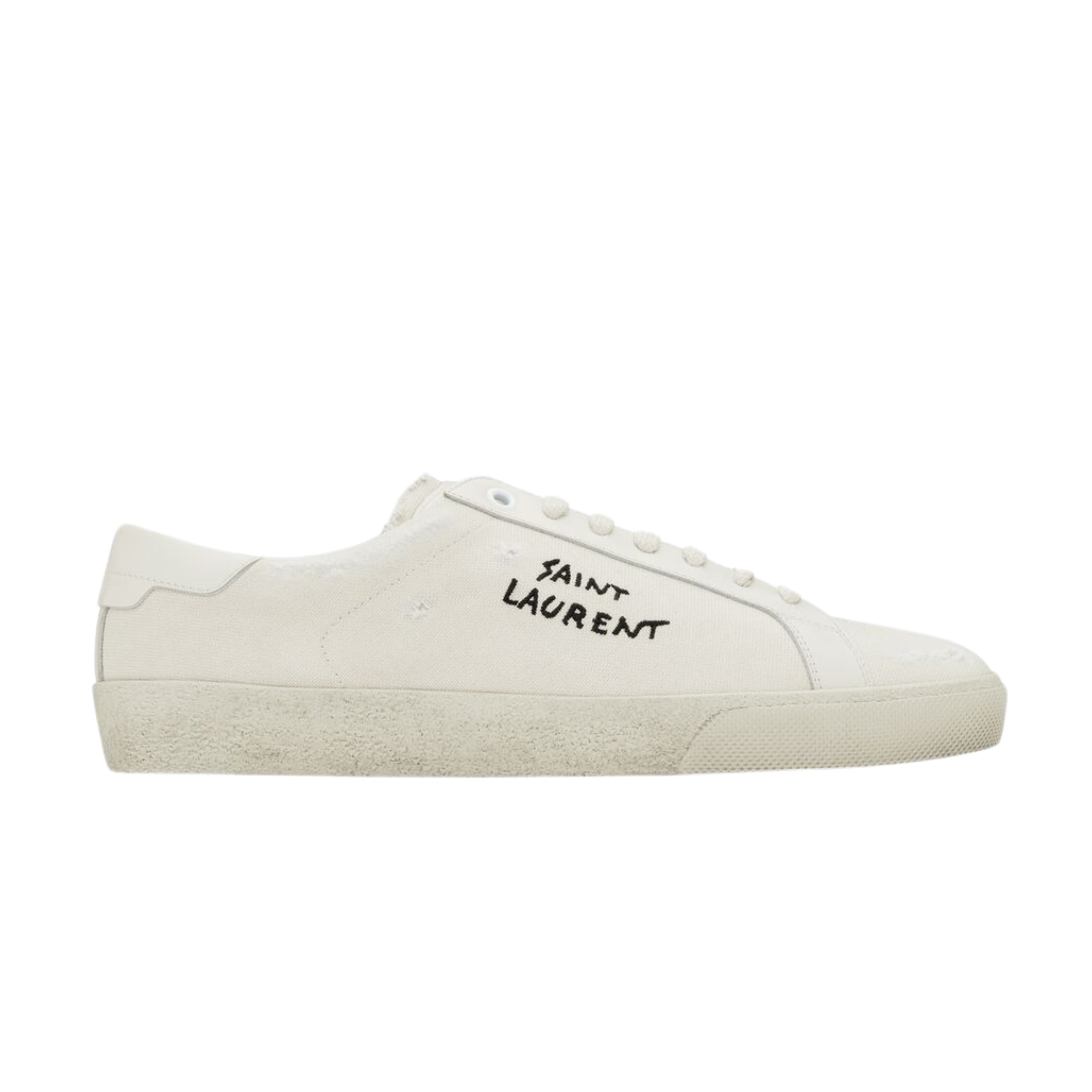 Saint Laurent Court Classic SL/06 Low Distressed Cream (Women's)