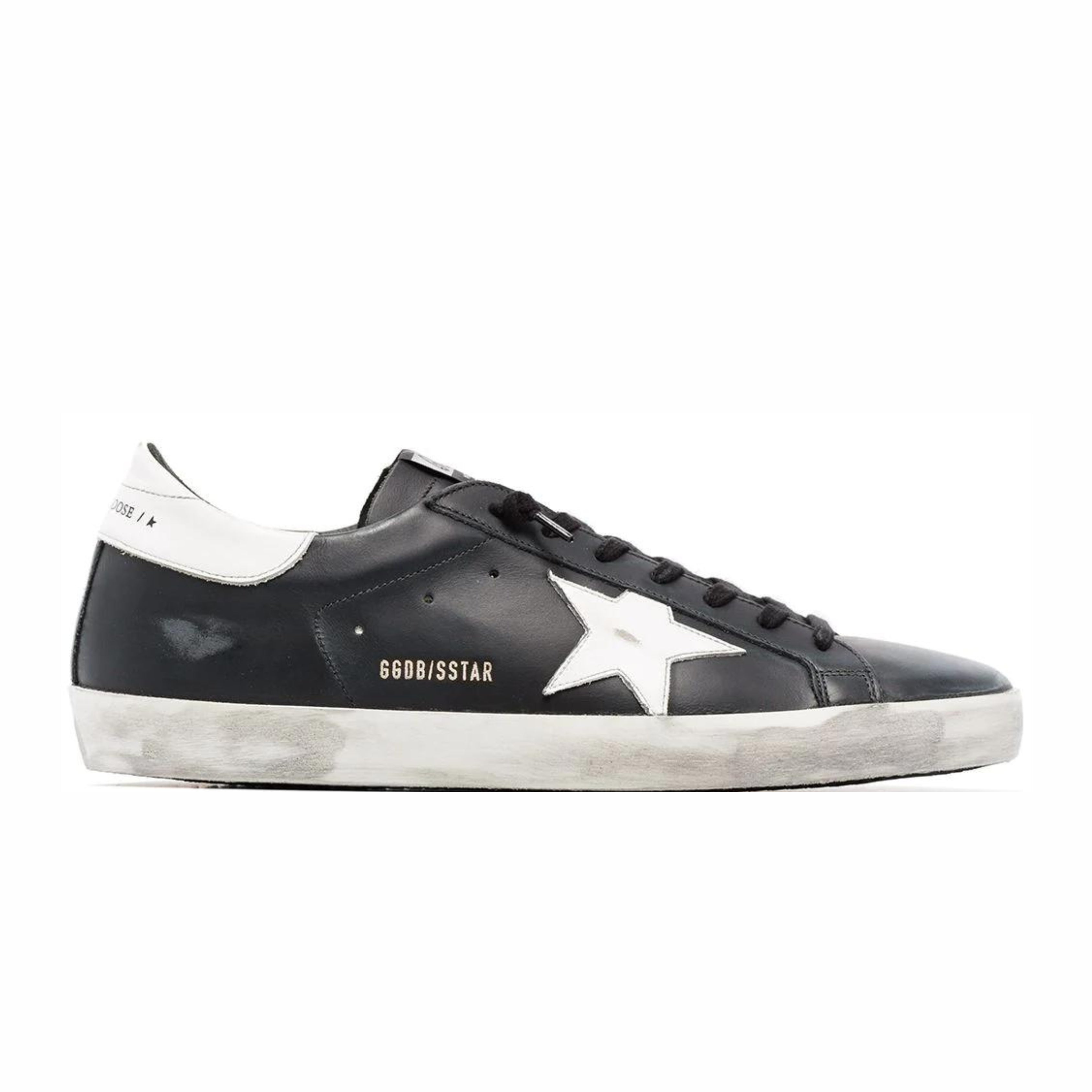 Golden Goose Golden Goose Super-Star Black White Leather