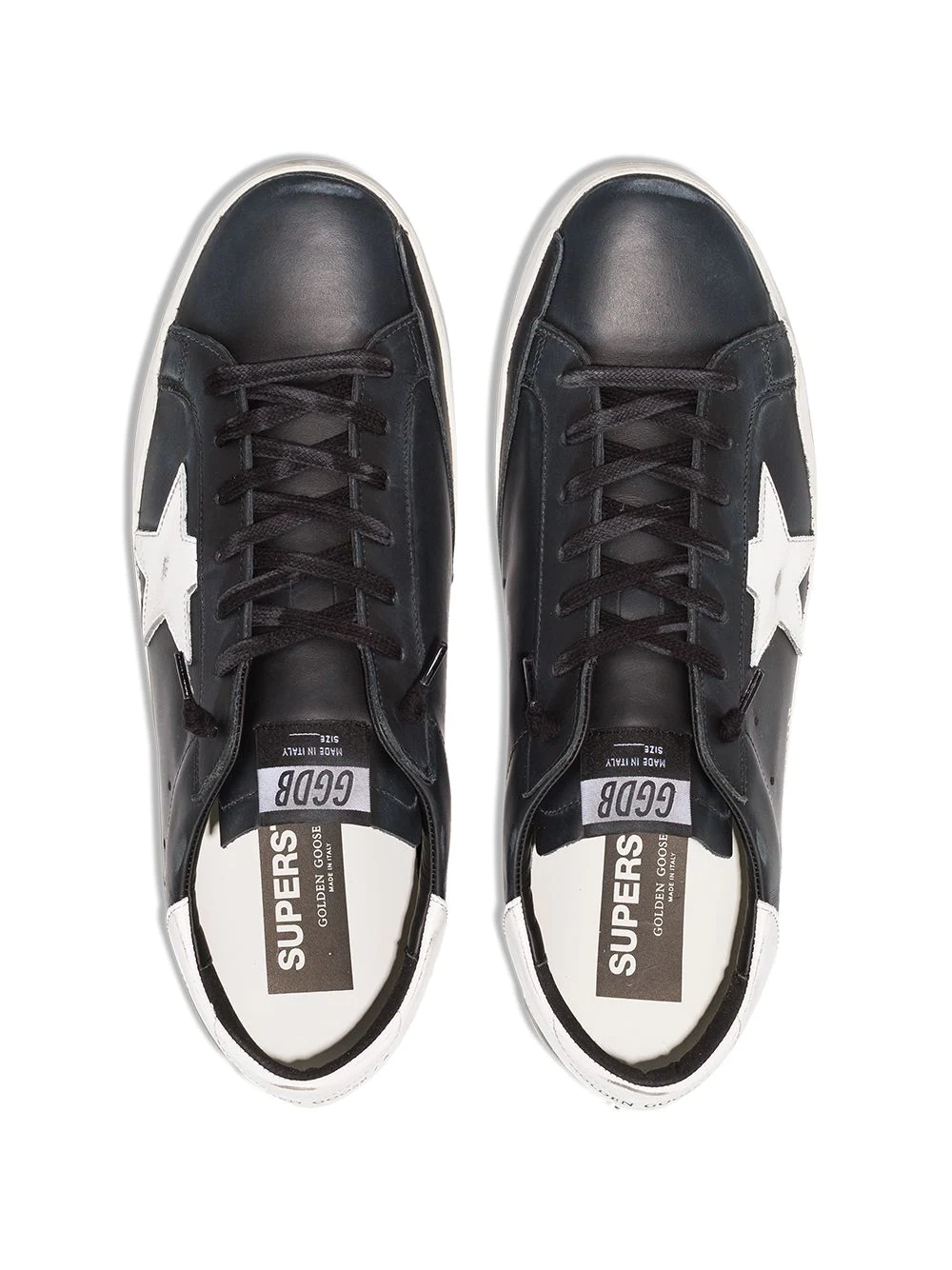 Golden Goose Golden Goose Super-Star Black White Leather