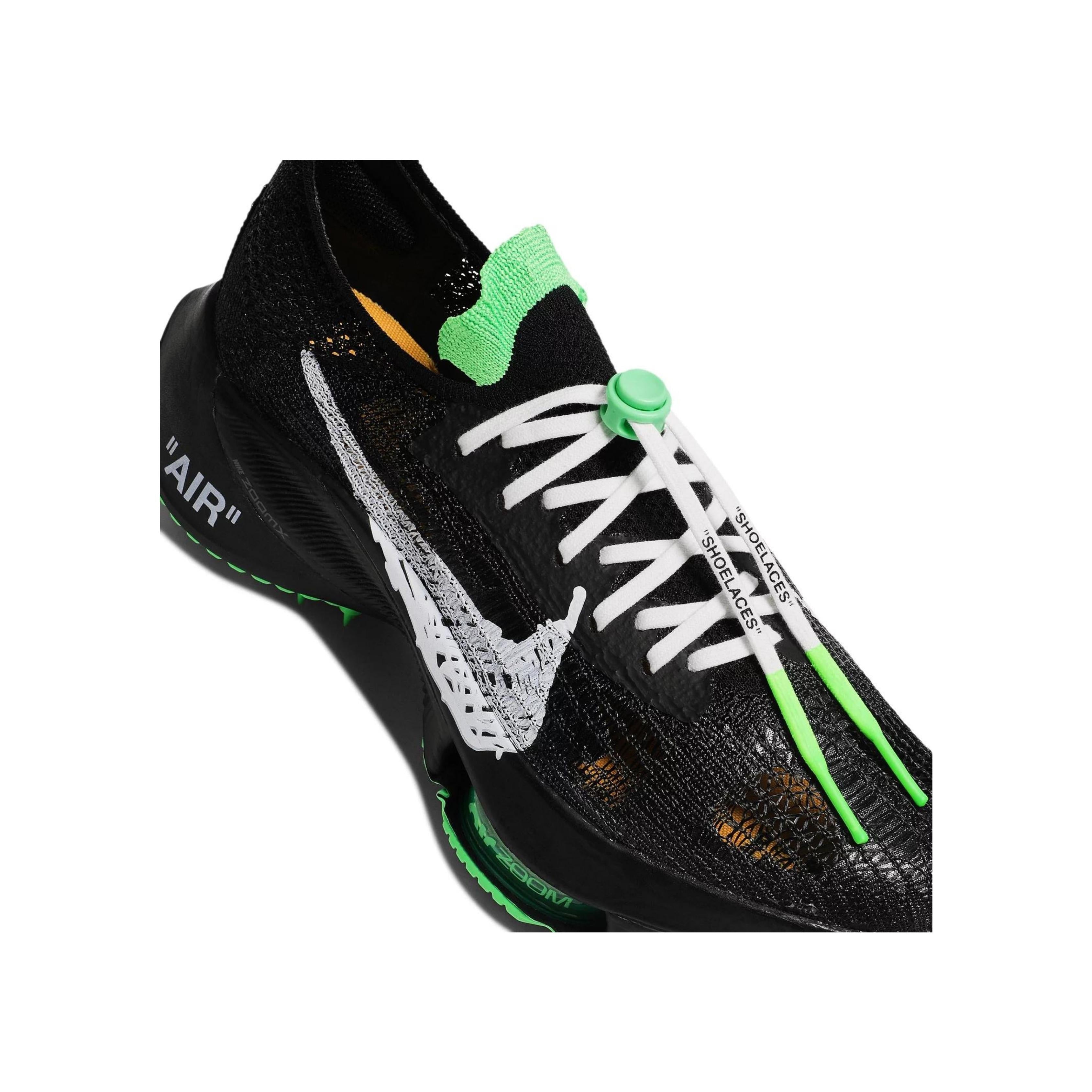 Nike Air Zoom Tempo Next% Flyknit Off-White Black Scream Green