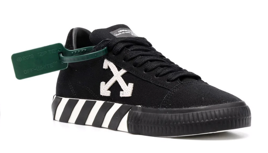 Off-White Vulcanized Low  Black Green Zip