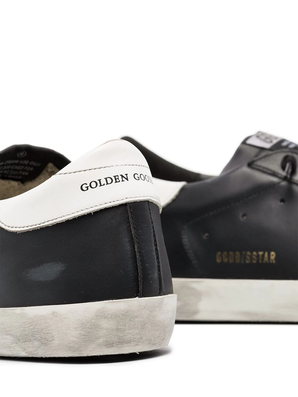 Golden Goose Golden Goose Super-Star Black White Leather