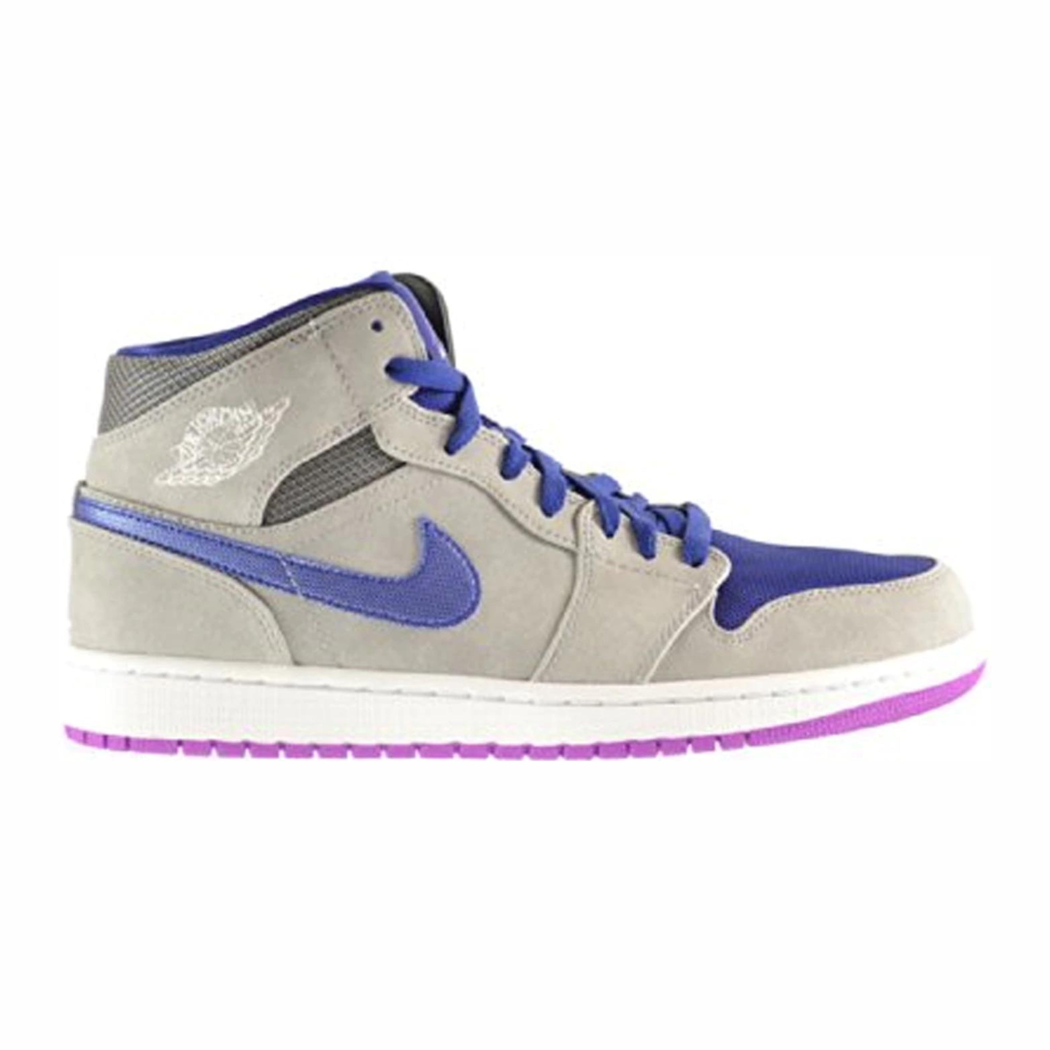 Nike Jordan 1 Mid Matte Silver Laser Purple