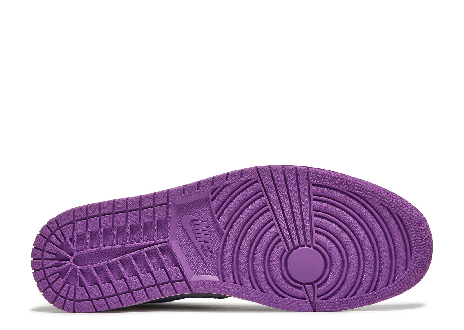 Nike Jordan 1 Mid Matte Silver Laser Purple