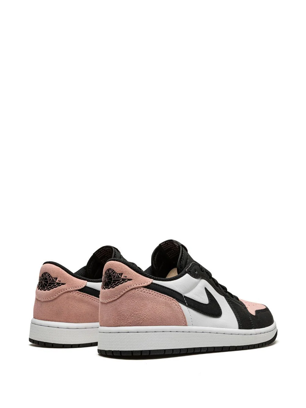 Nike Jordan 1 Low Bleached Coral  BLACK/BLEACHED CORAL-WHITE-GREY FOG