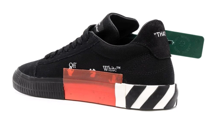 Off-White Vulcanized Low  Black Green Zip