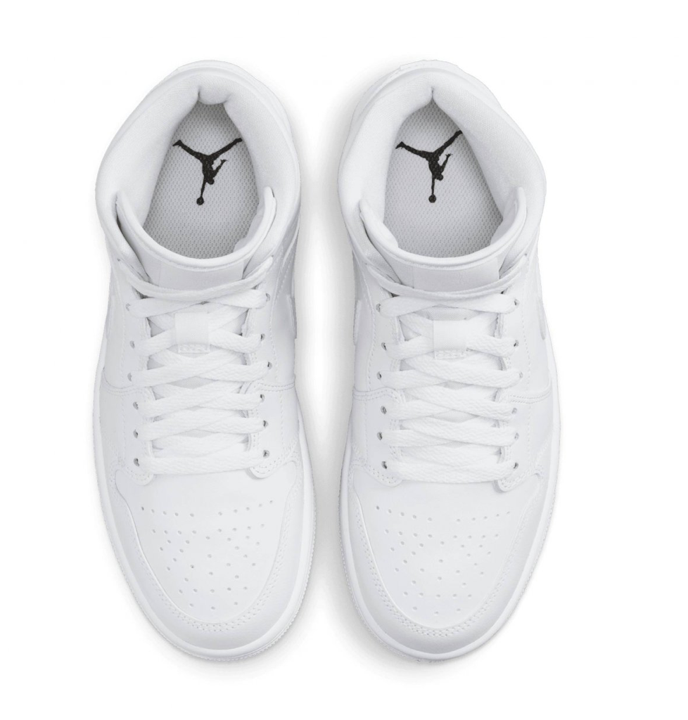 Nike Jordan 1 Mid White Snakeskin