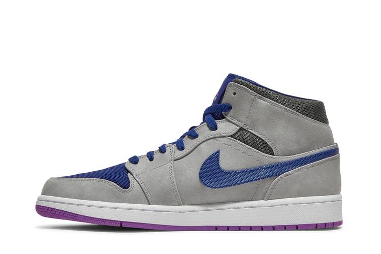 Nike Jordan 1 Mid Matte Silver Laser Purple